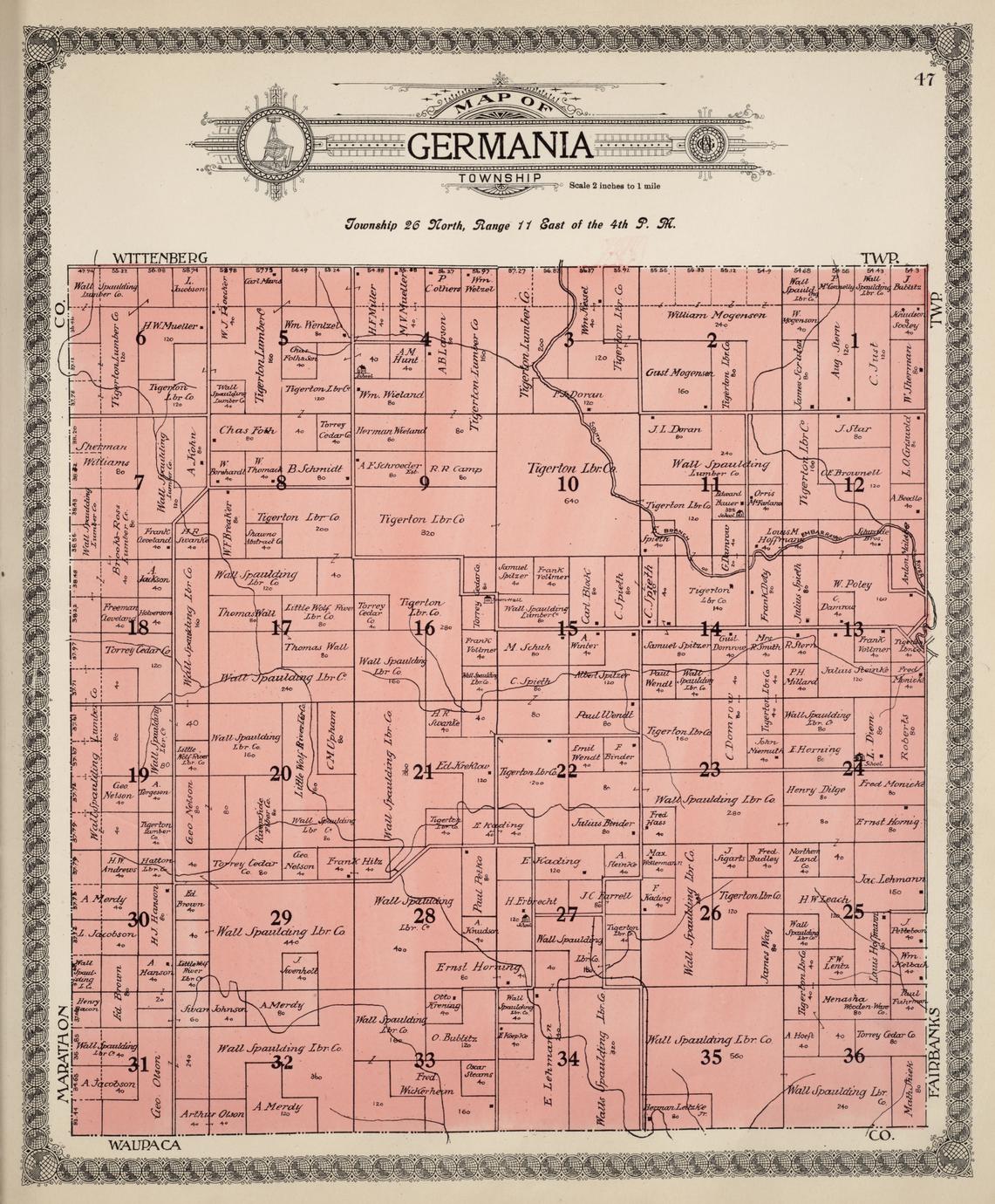 Standard Atlas Of Shawano County Wisconsin Including A Plat Book Of   H1380 0d156 