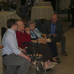 Nelson family at the founders mural reception, University of Wisconsin--Marshfield/Wood County, 2012