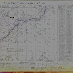[Public Land Survey System map: Wisconsin Township 38 North, Range 01 West]