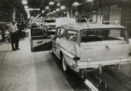 American Motors Corporation Rambler Supre on the assembly line