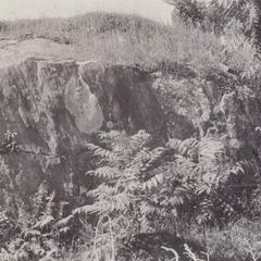 Hornblende and schist outcrop