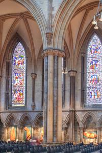 Lincoln Cathedral nave north arcade aisle