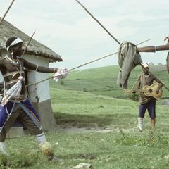 Southern Africa : Domestic Activities : games, stick-fighting