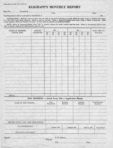 Women of the Ku Klux Klan, Chippewa Falls : Financial records, 1927-1931