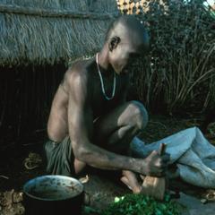 Preparing Wild Spinach, a Hunger Food