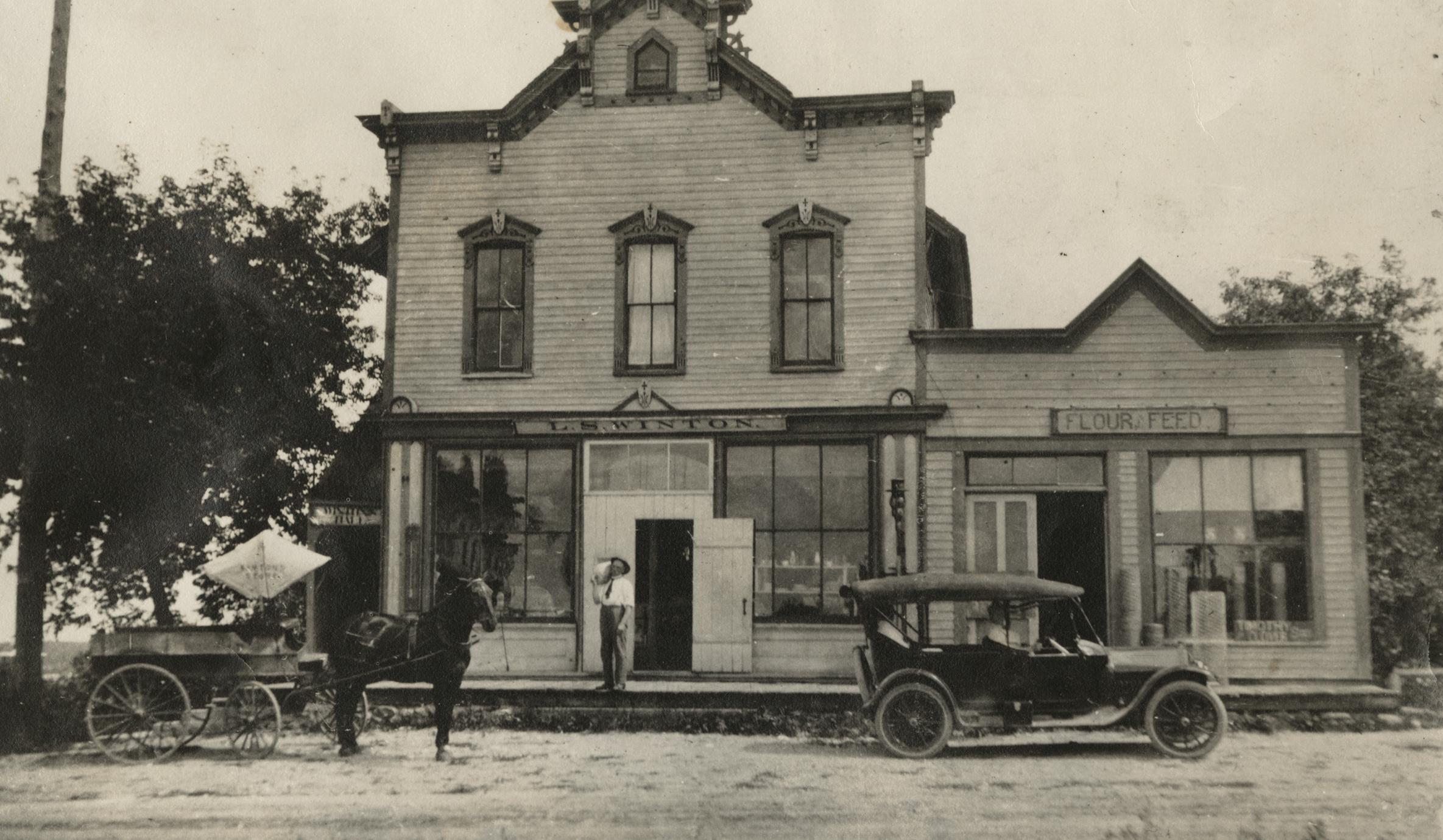 ‎L. S. Winton Store, New Berlin, front UWDC UWMadison Libraries