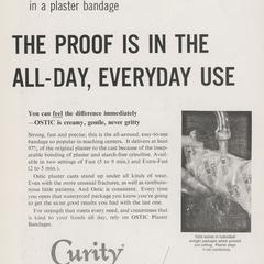 Ostic Plaster Bandages advertisement