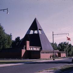 Pyramid shaped church
