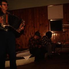 Tom Johanik plays a two-row button accordion