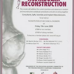 3rd Symposium on Acetabular Reconstruction advertisement