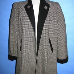 Gray and white herringbone jacket