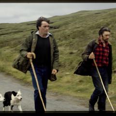 Isle of Skye, two shepherds on the road