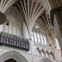 Exeter Cathedral interior nave elevation