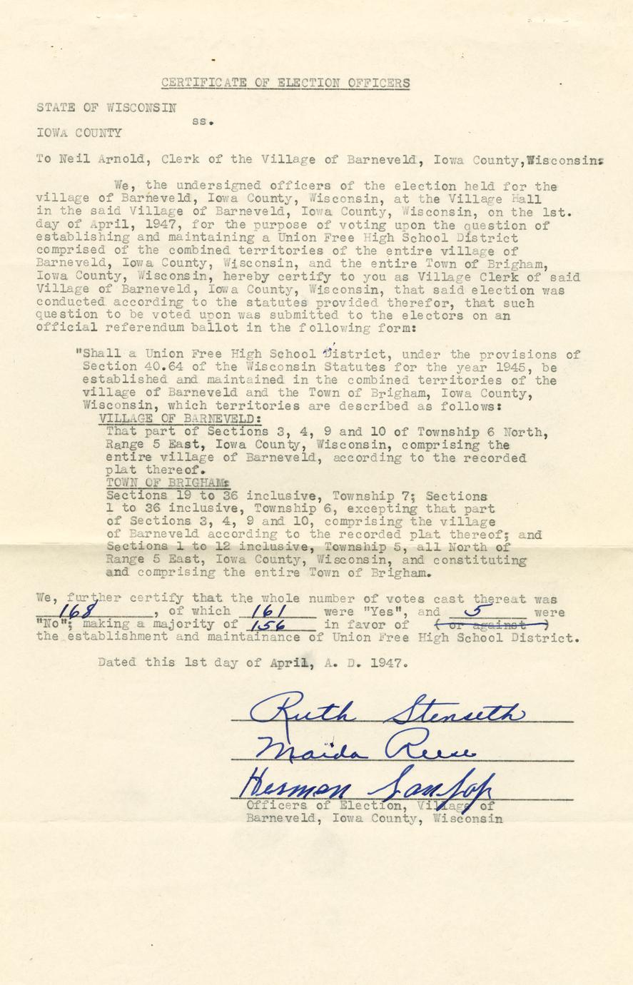 [Public records of the Village of Barneveld] (9 Volumes) Full view