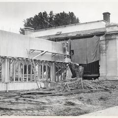 Construction of the 1968 addition to the Wausau Public Library.