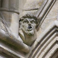 Salisbury Cathedral west facade detail