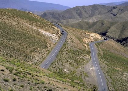 Winding Road in the High Atlas