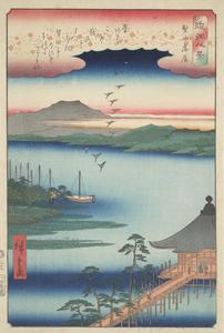 Descending Geese at Katata, from the series Eight Views of Omi Province