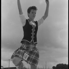 Solo dancer doing the Highland Fling