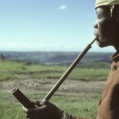 People of South Africa : woman with a pipe
