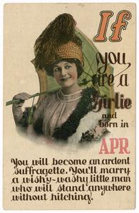 If you are a girlie, suffrage postcard