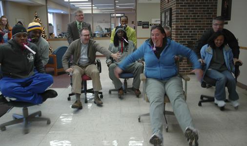 Office chair races