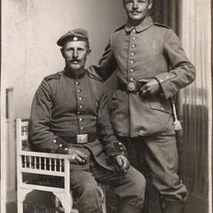 Mein Brüder Sepp u. Schorsch 1914 11. Inf. Reg.