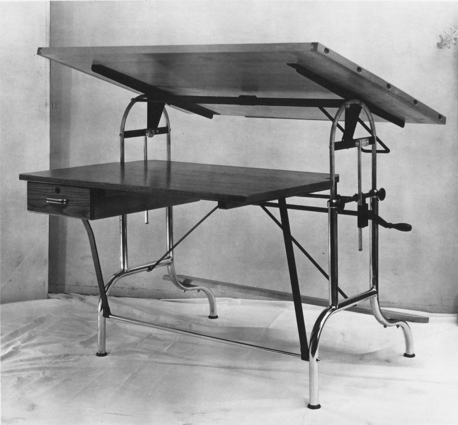 Trestle drawing table - UWDC - UW-Madison Libraries