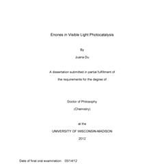 Enones in Visible Light Photocatalysis