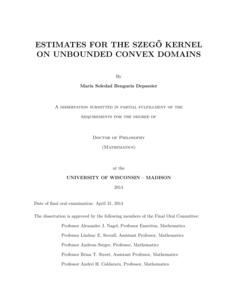 Estimates for the Szego kernel on unbounded convex domains