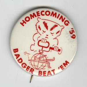 Homecoming pin, 1959