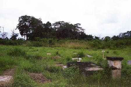 Main cemetery in Mouila, Gabon