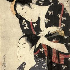 Combing Hair, from the series Twelve Women's Handicrafts