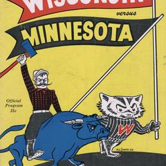 1954 Wisconsin vs. Minnesota Football Program