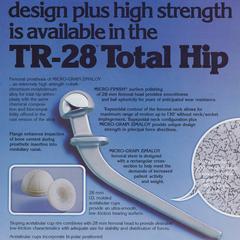 Zimmer TR-28 Total Hip advertisement