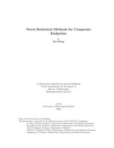 Novel Statistical Methods for Composite Endpoints