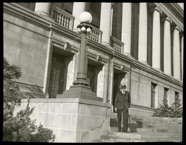 John C. Slater on Court House south steps
