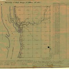 [Public Land Survey System map: Wisconsin Township 12 North, Range 07 West]