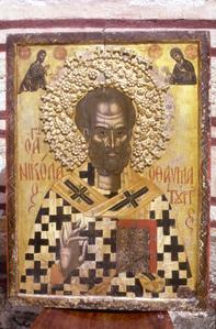 Icon of St. Nicholas at Xenophontos