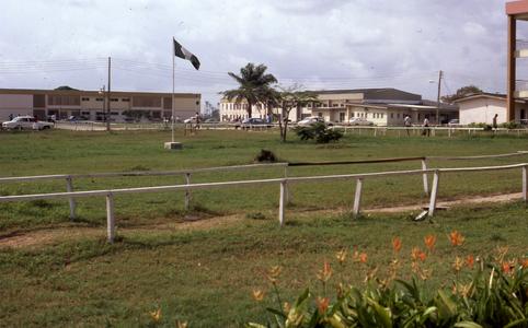 Flag post at Lagos State University