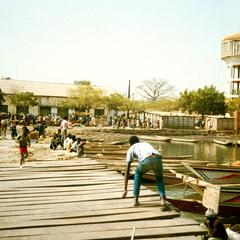 Fishing Boats at the Ziguinchor Wharf  in the Casamance River