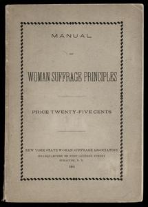 Manual of woman suffrage principles