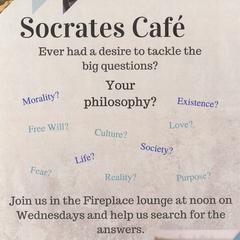 Socrates Café poster, Janesville, 2016