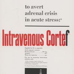 Intravenous Cortef advertisement