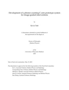Development of a photon counting C-arm prototype system for image-guided interventions