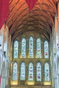 Ripon Cathedral interior west windows
