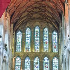 Ripon Cathedral interior west windows
