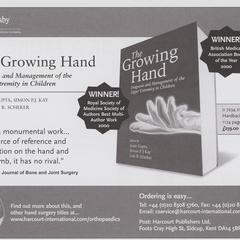 The Growing Hand advertisement