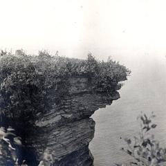 Sea caves at Devils Island lighthouse