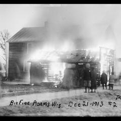Big fire Adams Wis. Dec. 21- 1913
